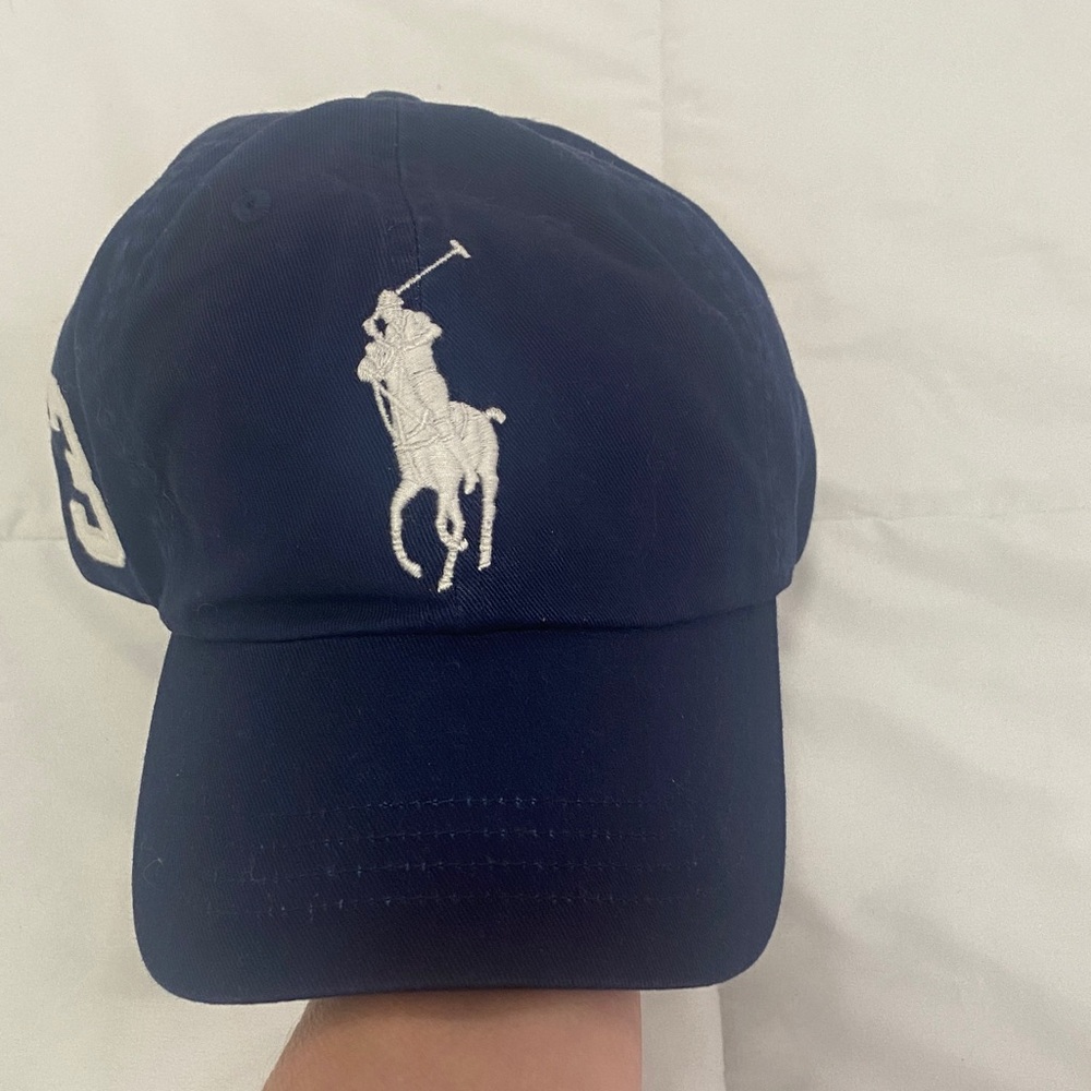 Polo Ralph Lauren Big Pony Core Replen Adjustable #3 Baseball Golf Hat Navy